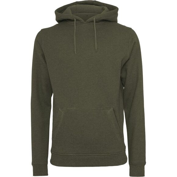 Build Your Brand Mens Heavy Pullover Hoodie / Olive